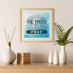 Ezposterprints - The Truth Will Set You Free - 12x12 ambiance display photo sample