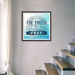 Ezposterprints - The Truth Will Set You Free - 16x16 ambiance display photo sample