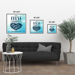 Ezposterprints - Trust In The Lord With All Your Heart ambiance display photo sample
