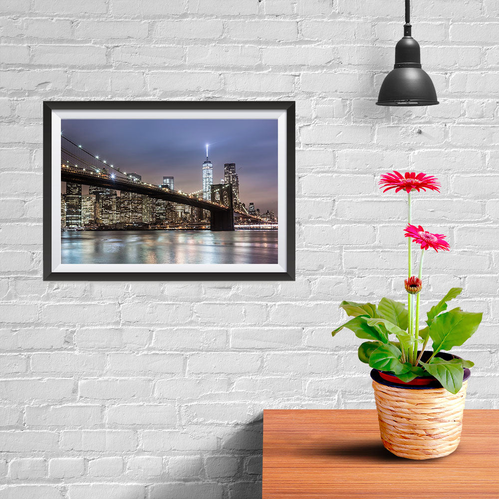 Ezposterprints - Brooklyn Bridge - 12x08 ambiance display photo sample