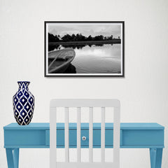 Ezposterprints - Boat In A Pond - 18x12 ambiance display photo sample