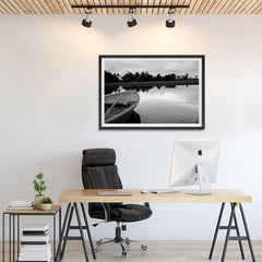 Ezposterprints - Boat In A Pond - 36x24 ambiance display photo sample