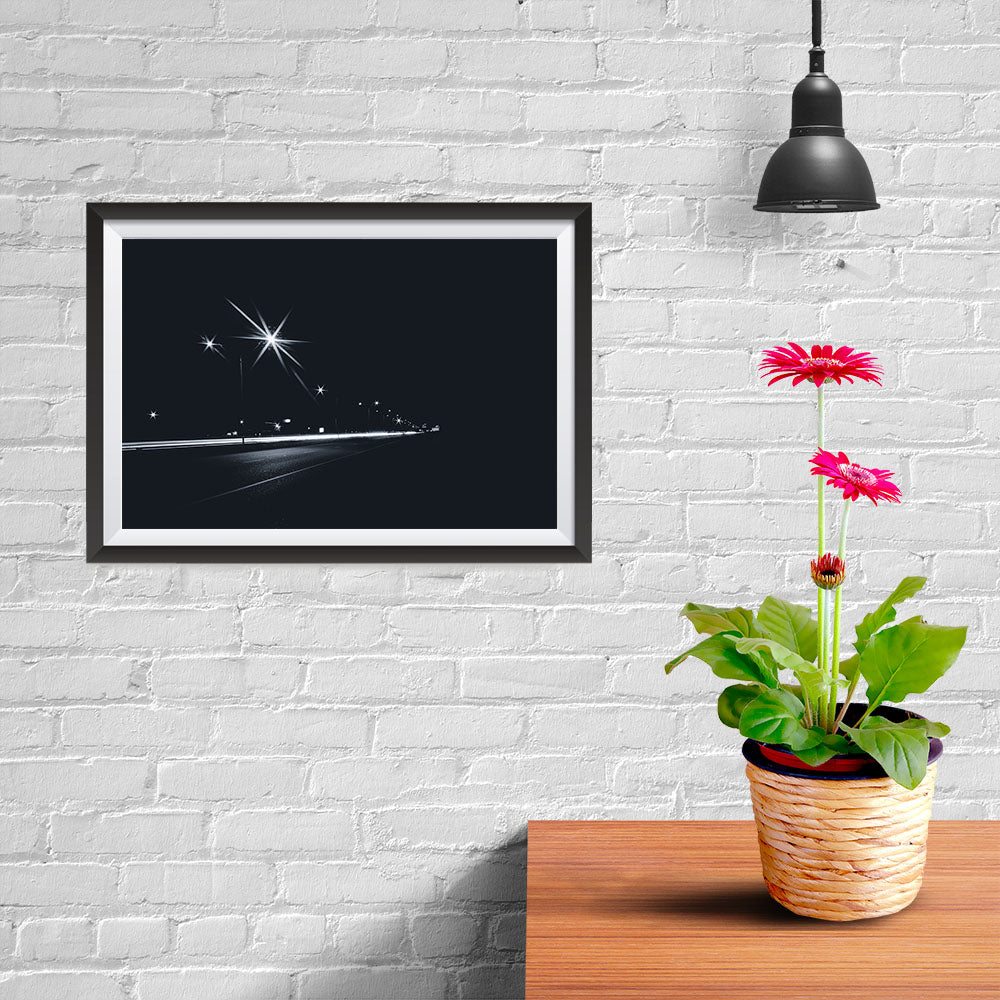 Ezposterprints - Highway At Night - 12x08 ambiance display photo sample