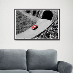 Ezposterprints - Red Miniature Car - 24x16 ambiance display photo sample