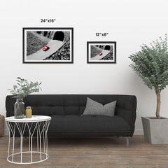 Ezposterprints - Red Miniature Car ambiance display photo sample