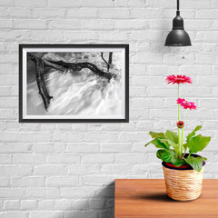 Ezposterprints - Wave Breaking Tree And Sand - 12x08 ambiance display photo sample