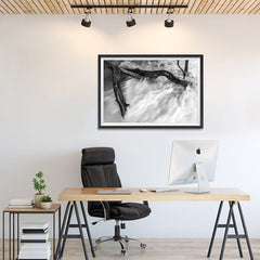 Ezposterprints - Wave Breaking Tree And Sand - 36x24 ambiance display photo sample