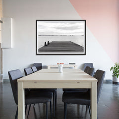 Ezposterprints - Wooden Bridge - 48x32 ambiance display photo sample
