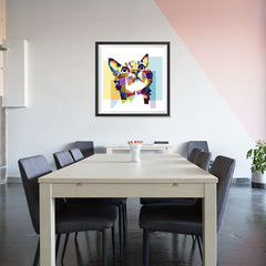 Ezposterprints - The Cat Hope - Cubism - 32x32 ambiance display photo sample