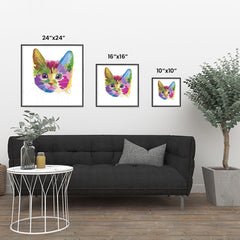 Ezposterprints - The Cat Poster - Cubism