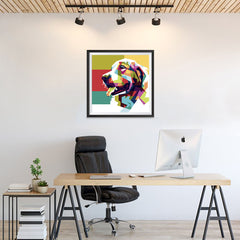 Ezposterprints - The Dog - Cubism - 24x24 ambiance display photo sample