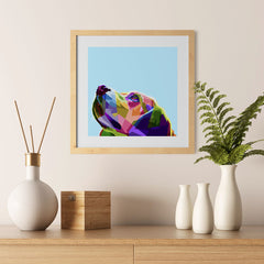 Ezposterprints - The Dog 2 - Cubism - 12x12 ambiance display photo sample
