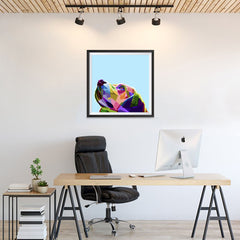 Ezposterprints - The Dog 2 - Cubism - 24x24 ambiance display photo sample