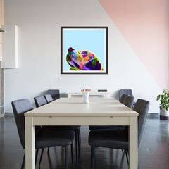 Ezposterprints - The Dog 2 - Cubism - 32x32 ambiance display photo sample