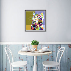 Ezposterprints - The Kitten - Cubism - 16x16 ambiance display photo sample