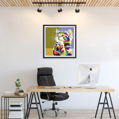 Ezposterprints - The Kitten - Cubism - 24x24 ambiance display photo sample