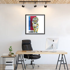 Ezposterprints - The Tiger - Cubism - 24x24 ambiance display photo sample