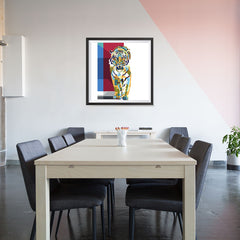 Ezposterprints - The Tiger - Cubism - 32x32 ambiance display photo sample