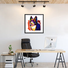 Ezposterprints - The Wolf - Cubism - 24x24 ambiance display photo sample