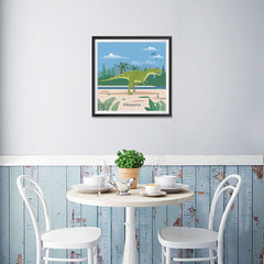 Ezposterprints - Allosaurus - Prehistoric Animals, Dinosaur Illustrations Series - 16x16 ambiance display photo sample