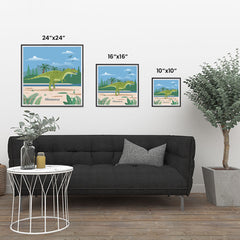 Ezposterprints - Allosaurus - Prehistoric Animals, Dinosaur Illustrations Series ambiance display photo sample