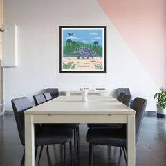 Ezposterprints - Ankylosaurus - Prehistoric Animals, Dinosaur Illustrations Series - 32x32 ambiance display photo sample