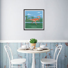 Ezposterprints - Coelophysis - Prehistoric Animals, Dinosaur Illustrations Series - 16x16 ambiance display photo sample