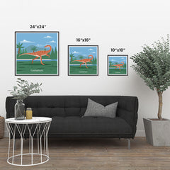 Ezposterprints - Coelophysis - Prehistoric Animals, Dinosaur Illustrations Series ambiance display photo sample