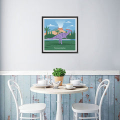 Ezposterprints - Parasaurolophus - Prehistoric Animals, Dinosaur Illustrations Series - 16x16 ambiance display photo sample