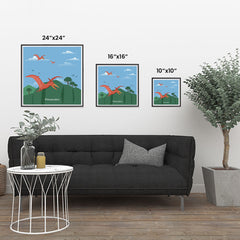 Ezposterprints - Pteranodon - Prehistoric Animals, Dinosaur Illustrations Series ambiance display photo sample