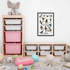 Ezposterprints - Jurassic Dinosaurs - The World's Dinosaur Families Posters Collection - 16x24 ambiance display photo sample