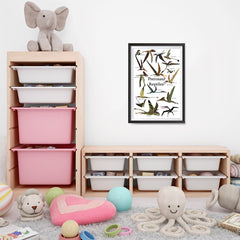 Ezposterprints - Pterosaur Reptiles Dinosaurs - The World's Dinosaur Families Posters Collection - 16x24 ambiance display photo sample