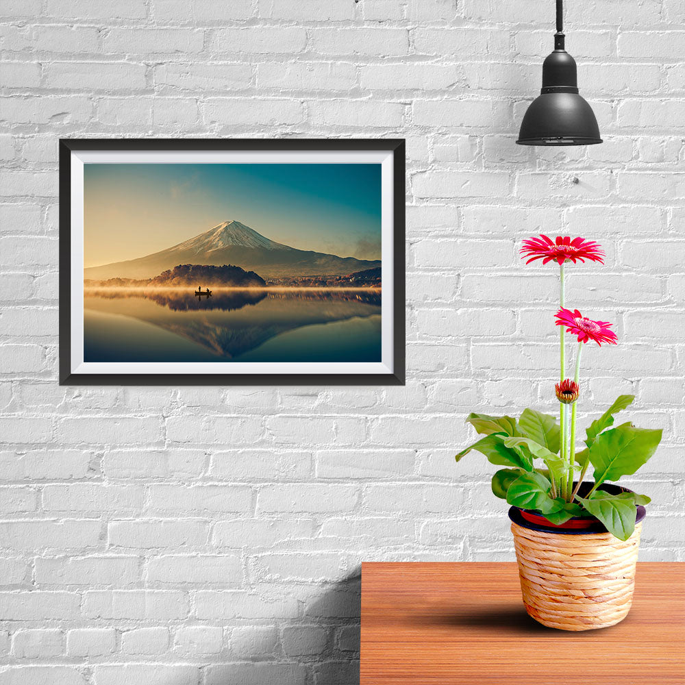 Ezposterprints - Mt Fuji at Dusk - 12x08 ambiance display photo sample