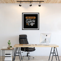 Ezposterprints - This Stylist Runs on Creativity and Coffee - 24x24 ambiance display photo sample