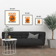 Ezposterprints - Make Muscles Not Excuses | GYM Motivation Quotes ambiance display photo sample