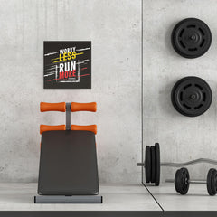 Ezposterprints - Worry Less Run More, Keep Moving | GYM Motivation Quotes - 16x16 ambiance display photo sample