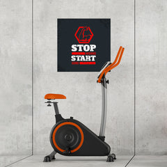 Ezposterprints - Stop Wishing Start Doing | GYM Motivation Quotes - 24x24 ambiance display photo sample