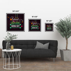 Ezposterprints - When in Doubt Work Out | GYM Motivation Quotes ambiance display photo sample