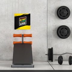 Ezposterprints - Take Care of Your Body | GYM Motivation Quotes - 16x16 ambiance display photo sample