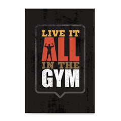 Ezposterprints - Live It | Gym Inspiration Motivation Quotes