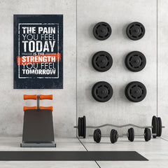 Ezposterprints - The Pain | Gym Inspiration Motivation Quotes - 32x48 ambiance display photo sample