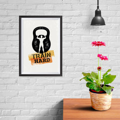 Ezposterprints - Train Hard | Gym Inspiration Motivation Quotes - 08x12 ambiance display photo sample