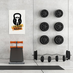 Ezposterprints - Train Hard | Gym Inspiration Motivation Quotes - 24x36 ambiance display photo sample