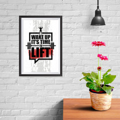 Ezposterprints - Wake Up | Gym Inspiration Motivation Quotes - 08x12 ambiance display photo sample
