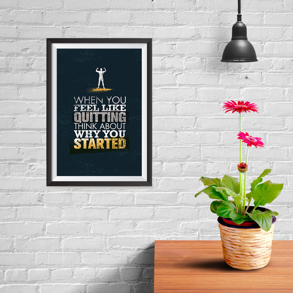 Ezposterprints - When You Feel | Gym Inspiration Motivation Quotes - 08x12 ambiance display photo sample