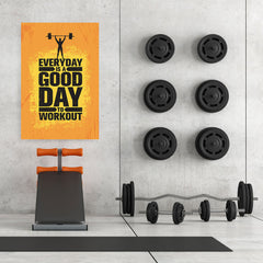 Ezposterprints - Good Day | Gym Inspiration Motivation Quotes - 32x48 ambiance display photo sample