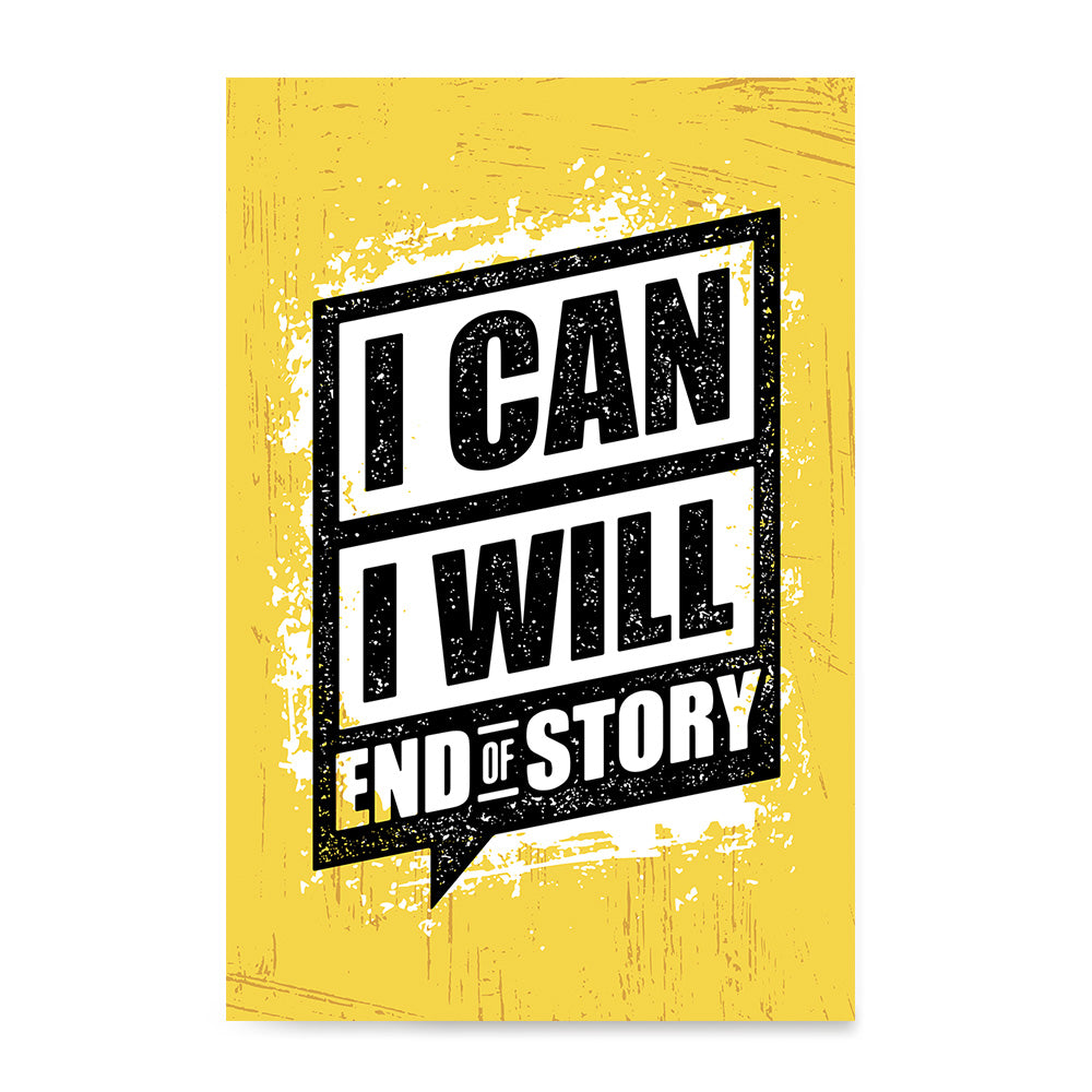 Ezposterprints - I Can | Gym Inspiration Motivation Quotes