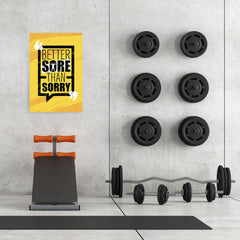 Ezposterprints - Sorry | Gym Inspiration Motivation Quotes - 24x36 ambiance display photo sample