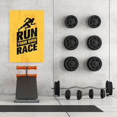 Ezposterprints - Race | Gym Inspiration Motivation Quotes - 32x48 ambiance display photo sample