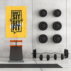Ezposterprints - Get Fit | Gym Inspiration Motivation Quotes - 32x48 ambiance display photo sample
